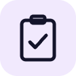 Medical Device Software Development ico tile clipboard purple