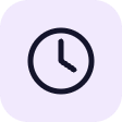 ico tile clock purple